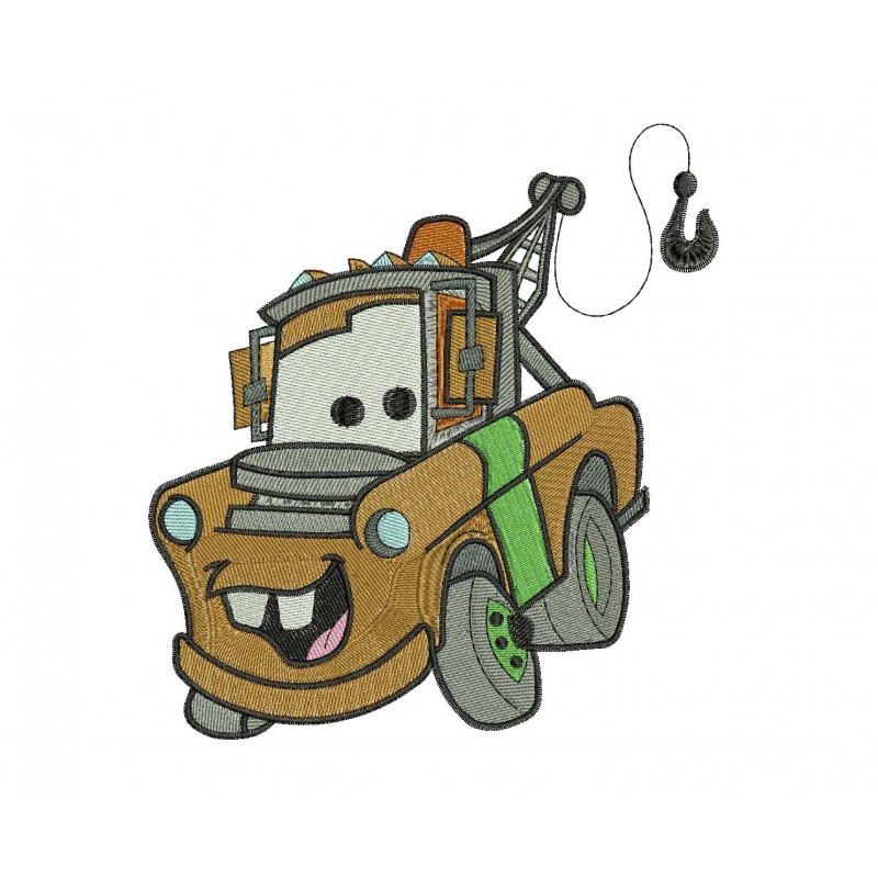 Mater Disney Cars Embroidery Design
