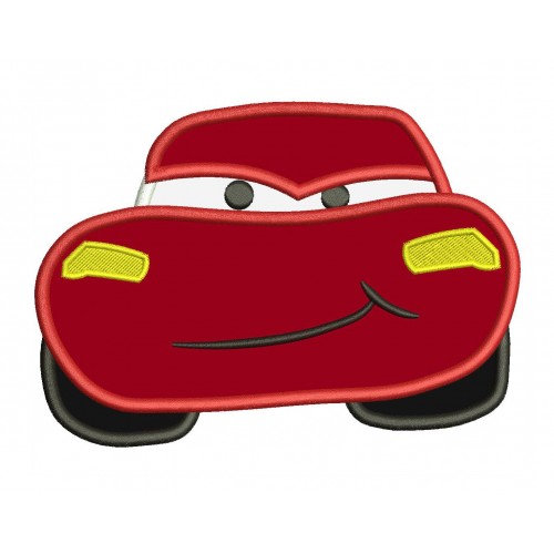 McQueen Disney Cars Applique Design