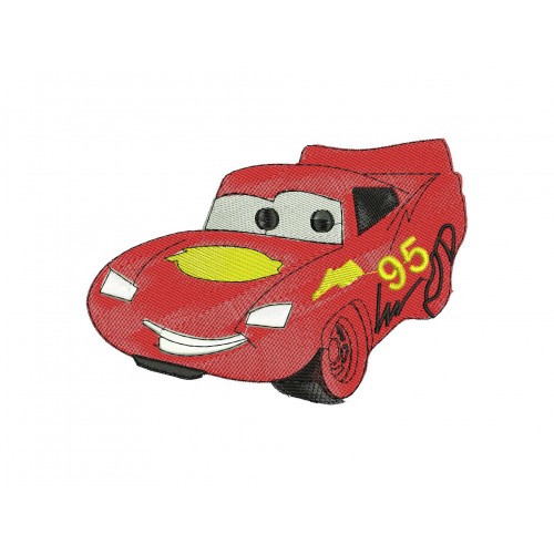 Mcqueen Disney Cars Machine Embroidery Design