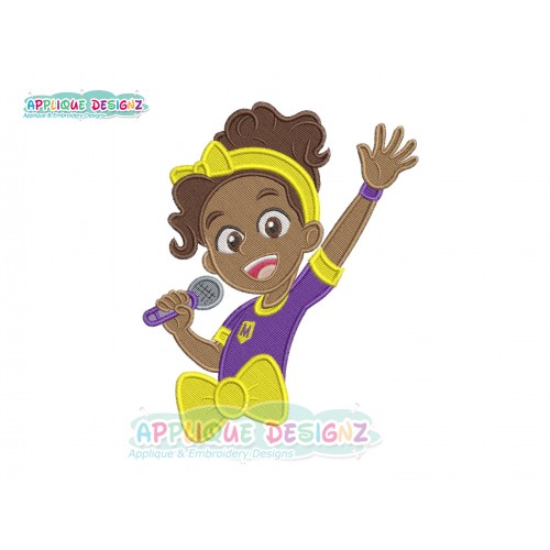 Meekah Blippi Friend Filling Stitches Embroidery Design
