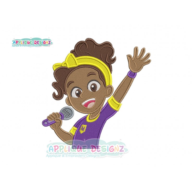 Meekah From Blippi Filling Embroidery Design