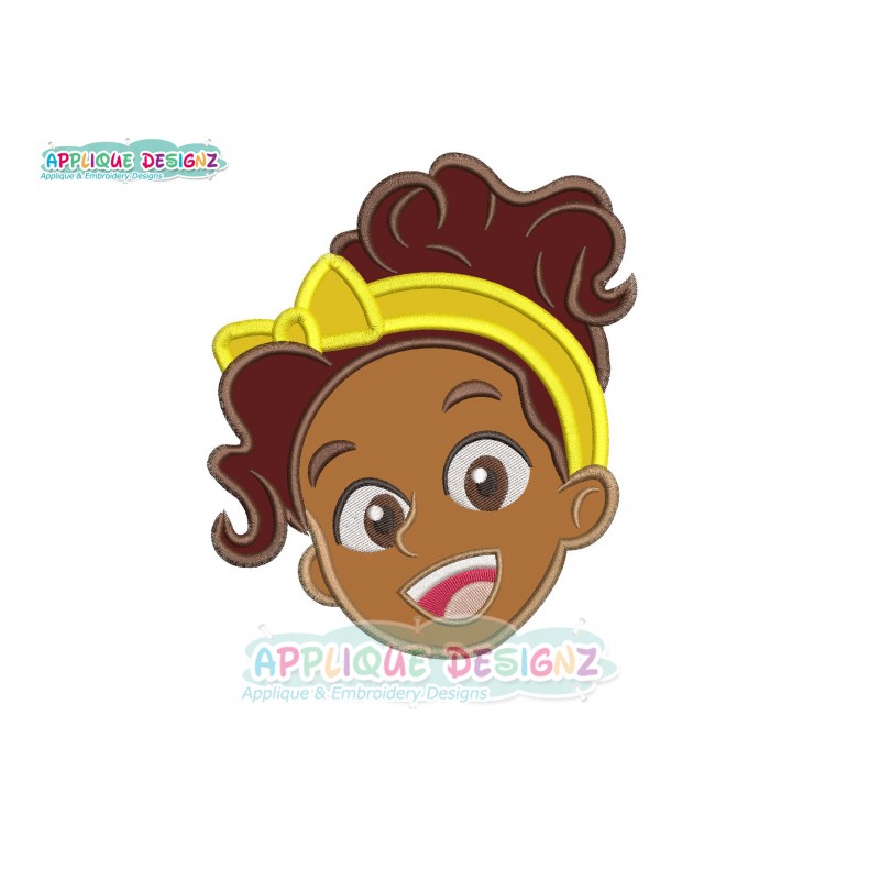 Meekah Head Blippi Friends Applique Design