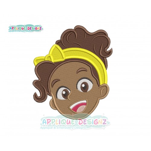 Meekah Head Blippi Friends Filling Stitches Embroidery Design