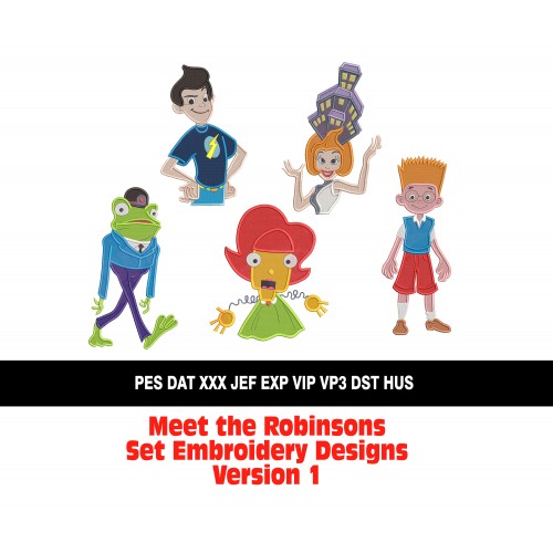 Meet the Robinsons Set Embroidery Designs Version 1