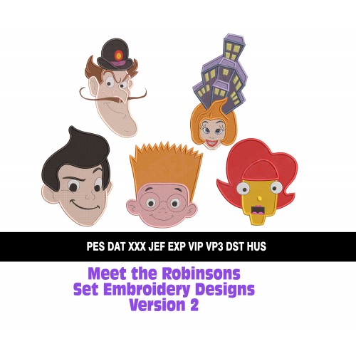 Meet the Robinsons Set Embroidery Designs Version 2