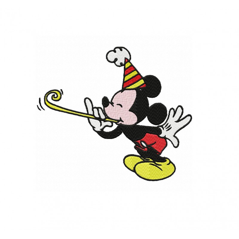 Mickey BirthDay Embroidery Design