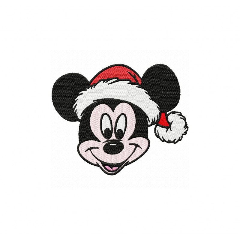 Mickey Christmas Mickey Santa Embroidery Design