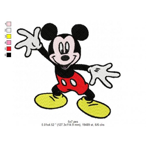 Mickey Disney Embroidery Mickey Embroidery