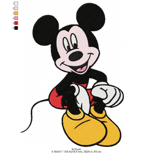 Mickey Disney Mickey Embroidery Design
