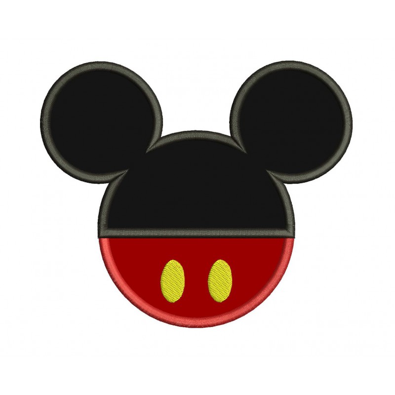 Mickey Ears Applique Design - Mickey Applique