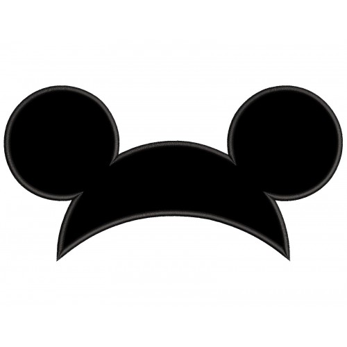 Mickey Ears Applique Machine Design Embr