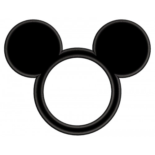 Mickey Ears Disney Applique Design Embr