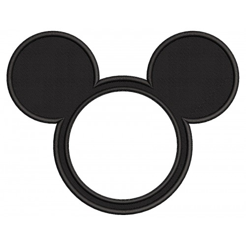 Mickey Ears Disney Embroidery Design Embr
