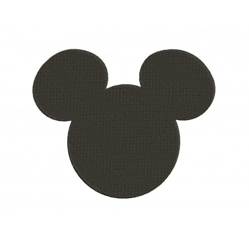 Mickey Ears Fill Embroidery Design
