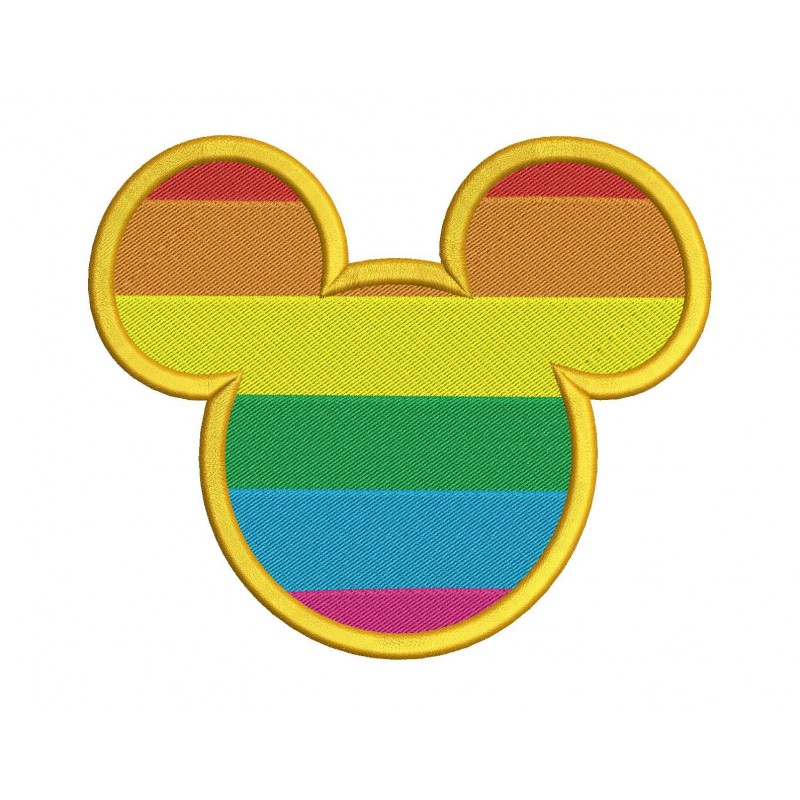 Mickey Ears Filled Embroidery Design - Mickey Disney Ears Embroidery