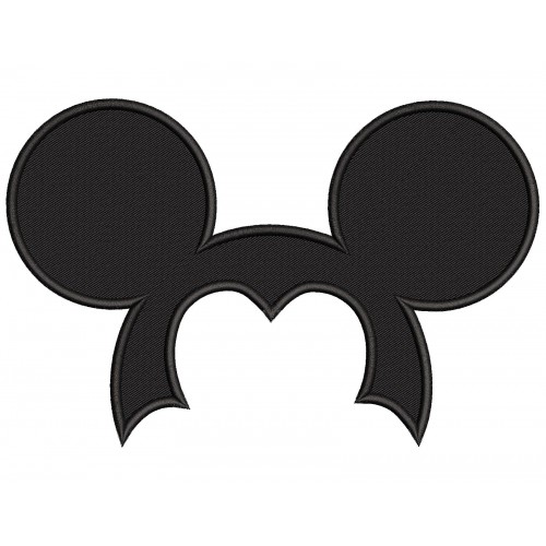 Mickey Ears Mickey Embroidery Design Embr