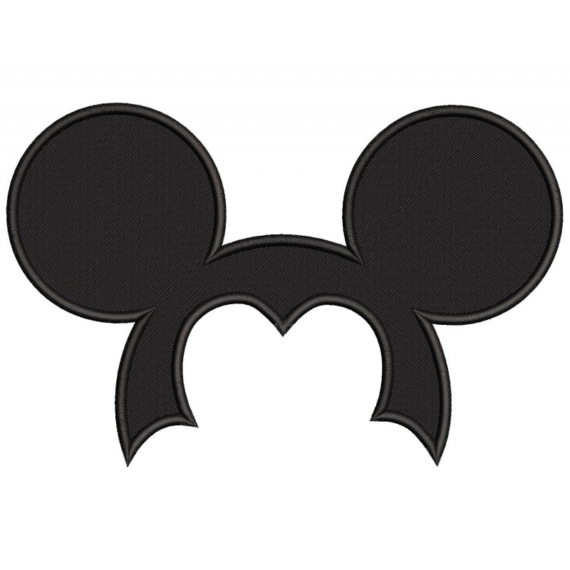 Mickey Ears Mickey Embroidery Design Embr
