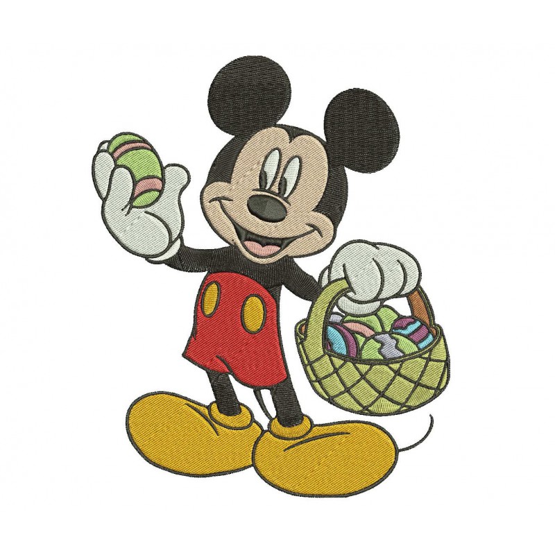 Mickey Easter Embroidery Design