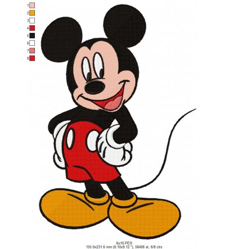 Mickey Embroidery Design