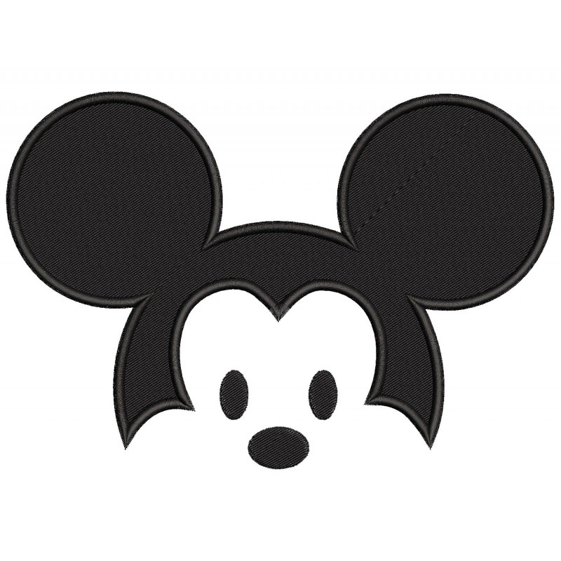 Mickey Face Mickey Embroidery Design Embr