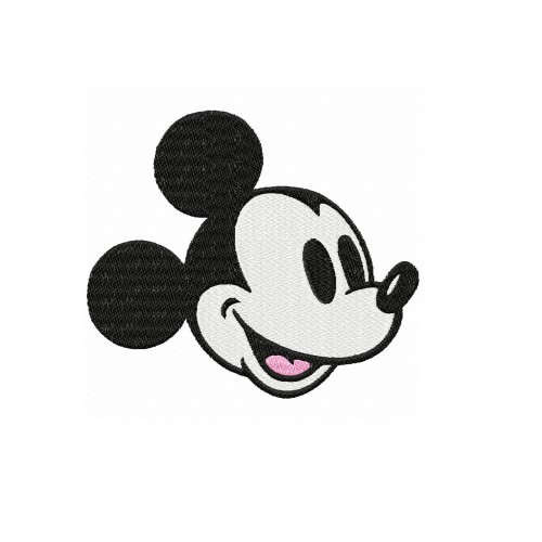 Mickey Face Vintage Embroidery Design