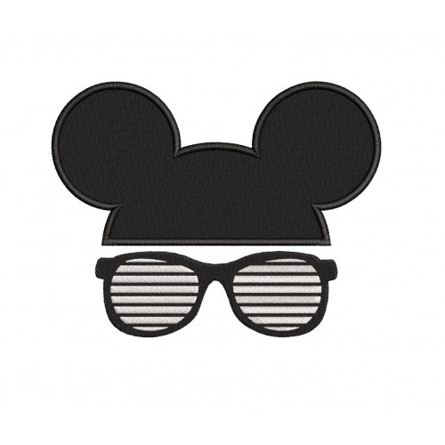 Mickey Glasses Embroidery Design Embr