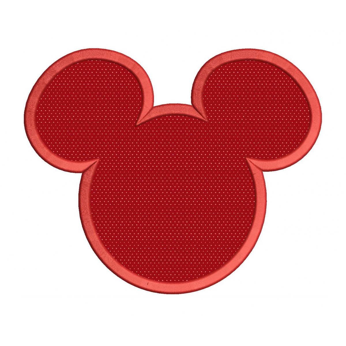 Mickey Mouse Applique Machine Embroidery Design 02