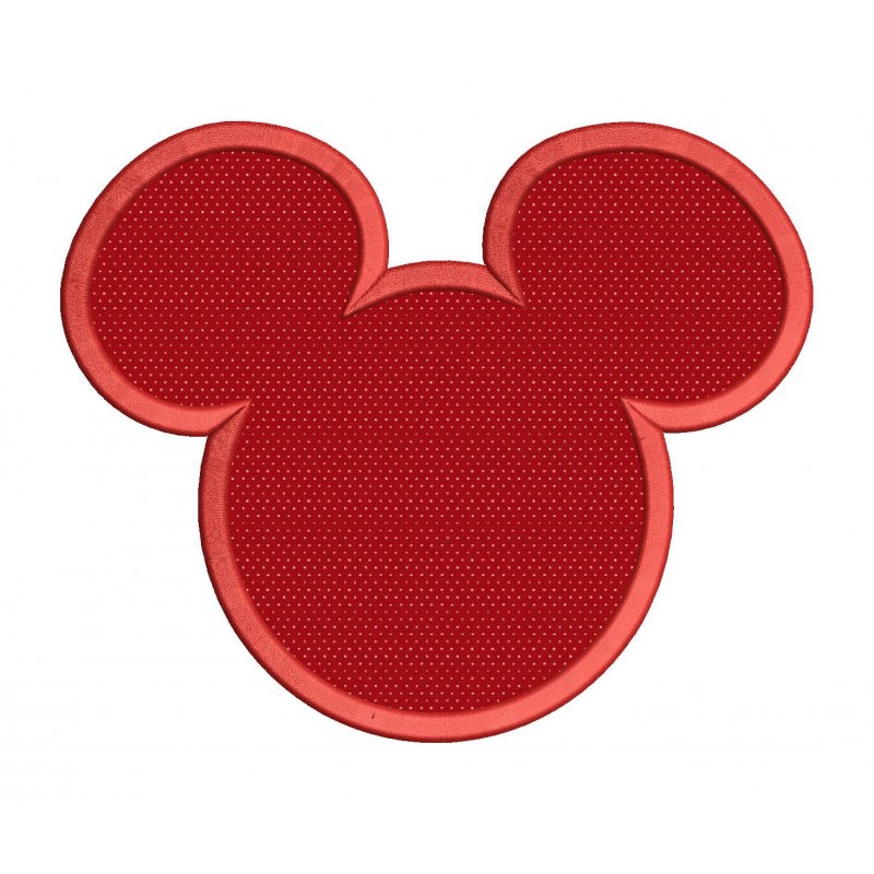 Mickey Mouse Applique Machine Embroidery Design 02