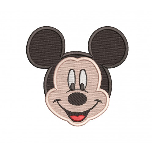 Mickey Mouse Disney Filled Stitch Embroidery Design