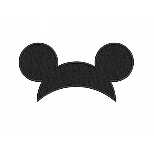 Mickey Mouse Ears Embroidery Design Embr
