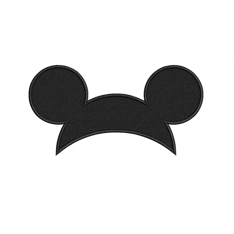 Mickey Mouse Ears Embroidery Design Embr