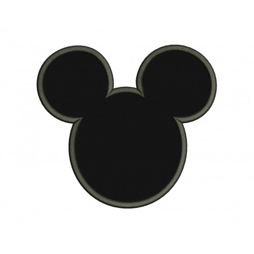 Mickey Mouse Ears - Mickey Mouse Ears Embroidery Design