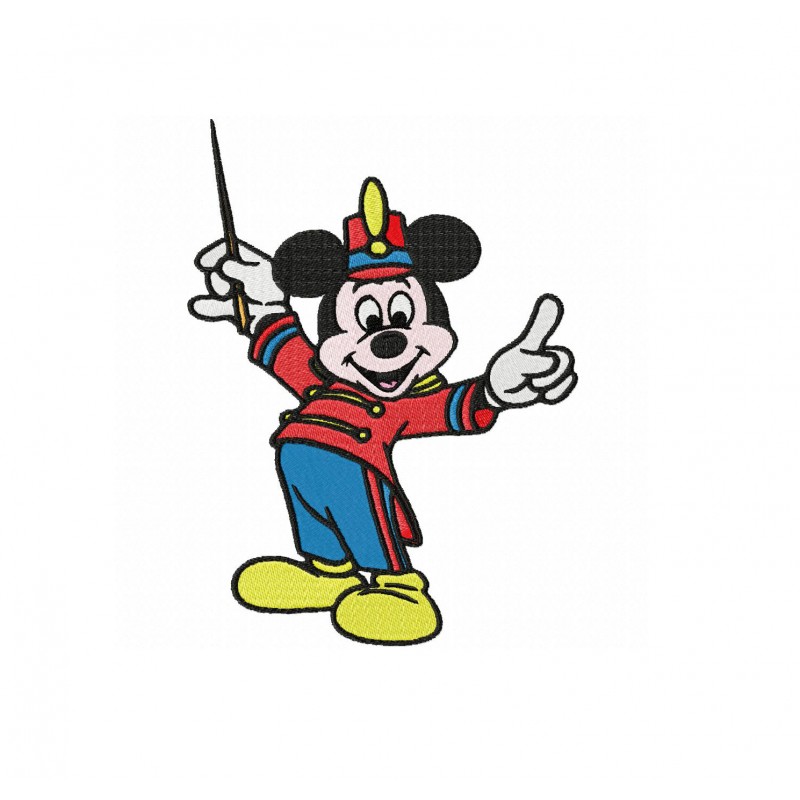 Mickey Mouse Orchestral Embroidery Design
