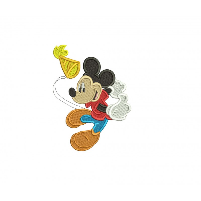 Mickey Mouse Party Fill Stitch Embroidery Design