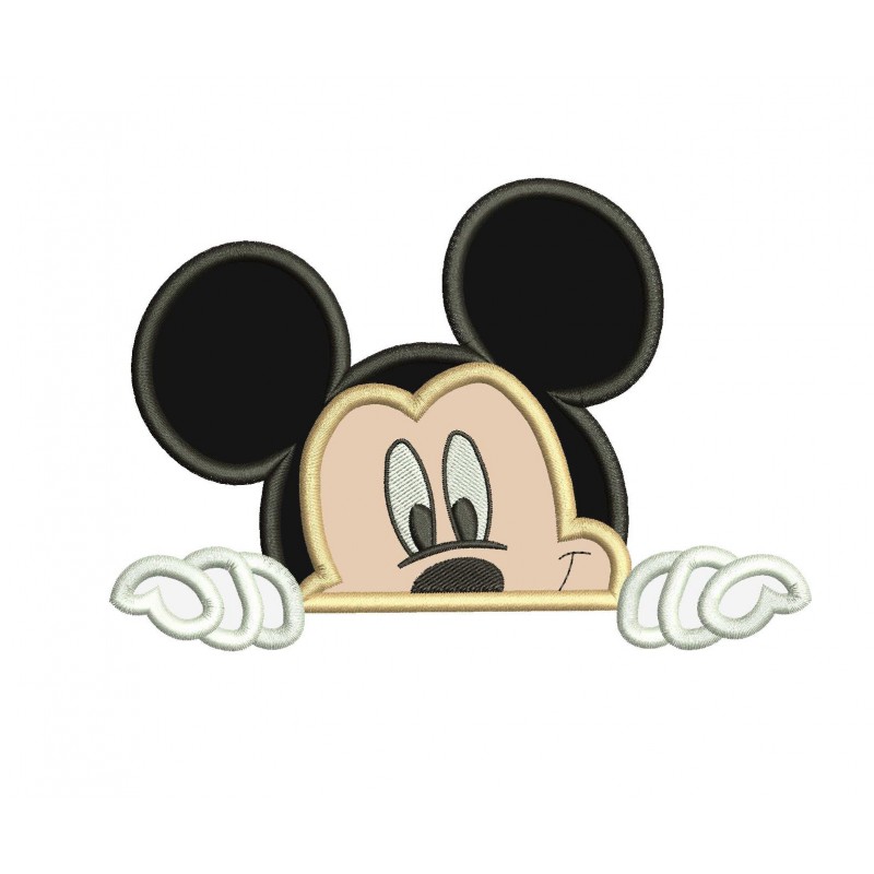 Mickey Peeker Applique Design