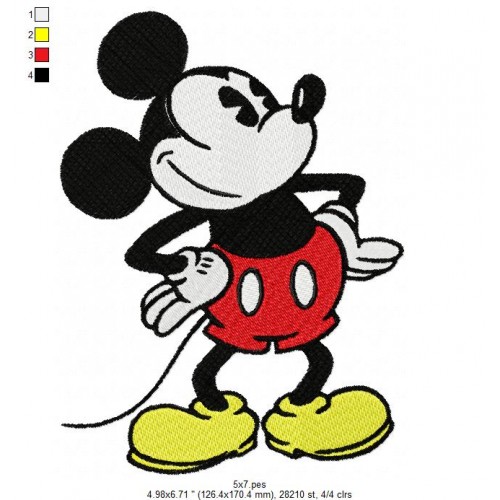 Mickey Vintage Embroidery Design