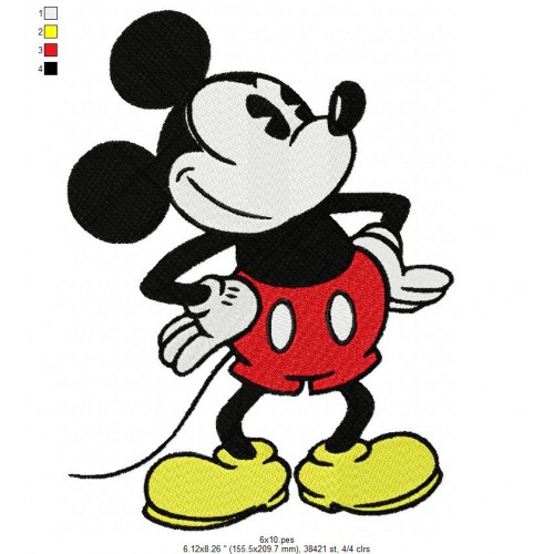 Mickey Vintage Embroidery Design