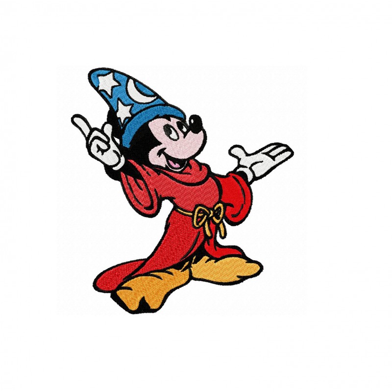 Mickey the Magician Embroidery Design