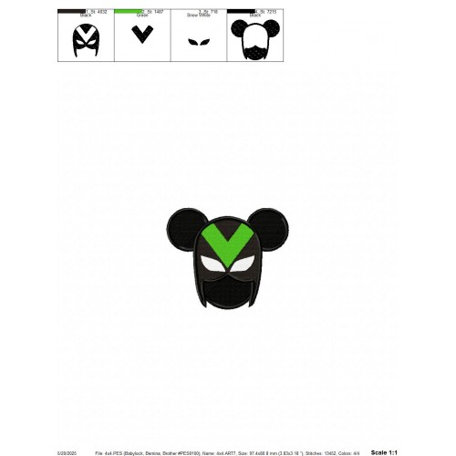 Mickey the Superhero Disney Embroidery Design Embr