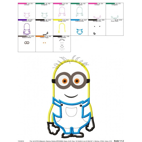 Minions Applique Design