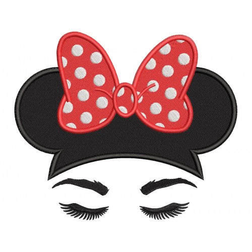 Minnie Bow Embroidery Design Embr