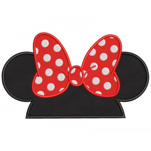 Minnie Ears Embroidery Design Embr