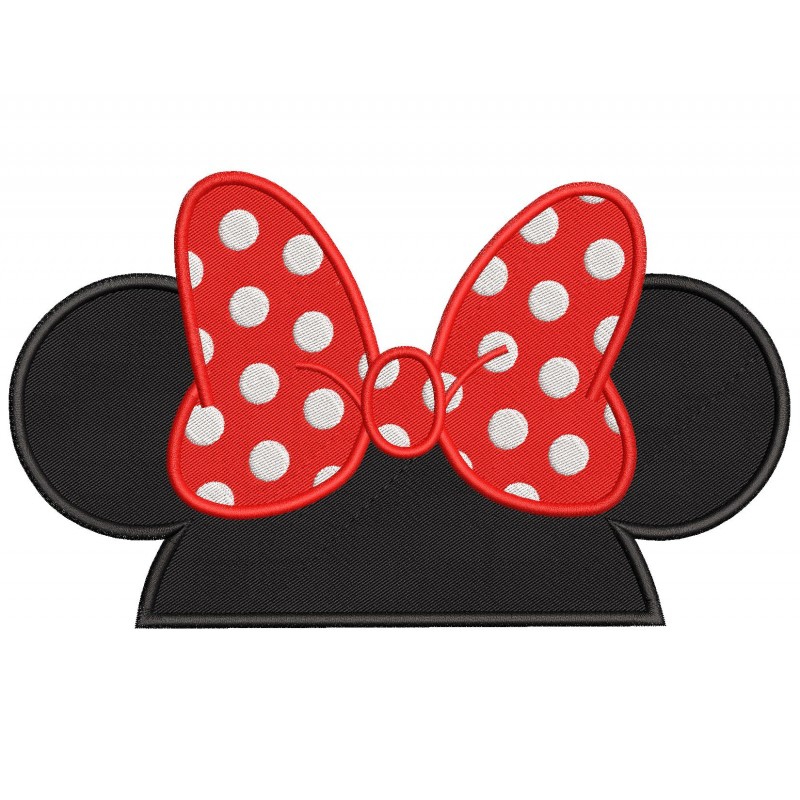Minnie Ears Embroidery Design Embr