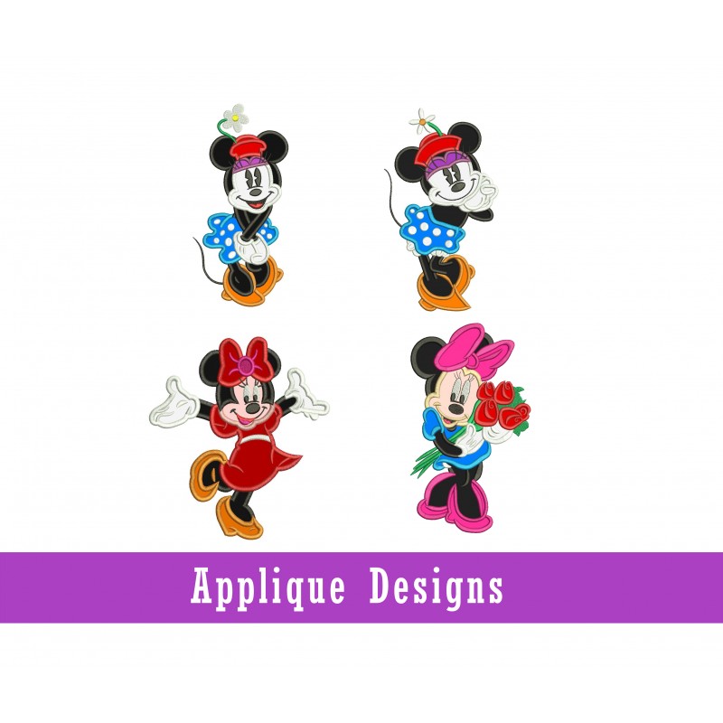 Minnie Mouse Applique Designs