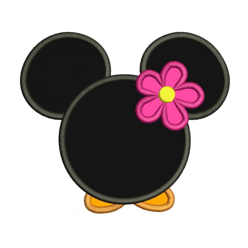 Minnie Mouse Applique Miss Minnie Applique Mickey Mouse Applique Design