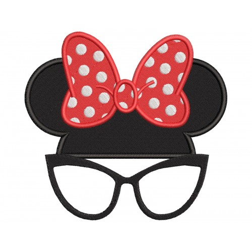 Minnie Mouse Bow Embroidery Design Embr