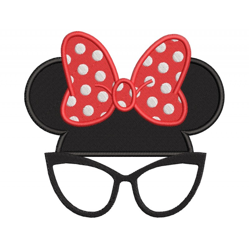 Minnie Mouse Bow Embroidery Design Embr