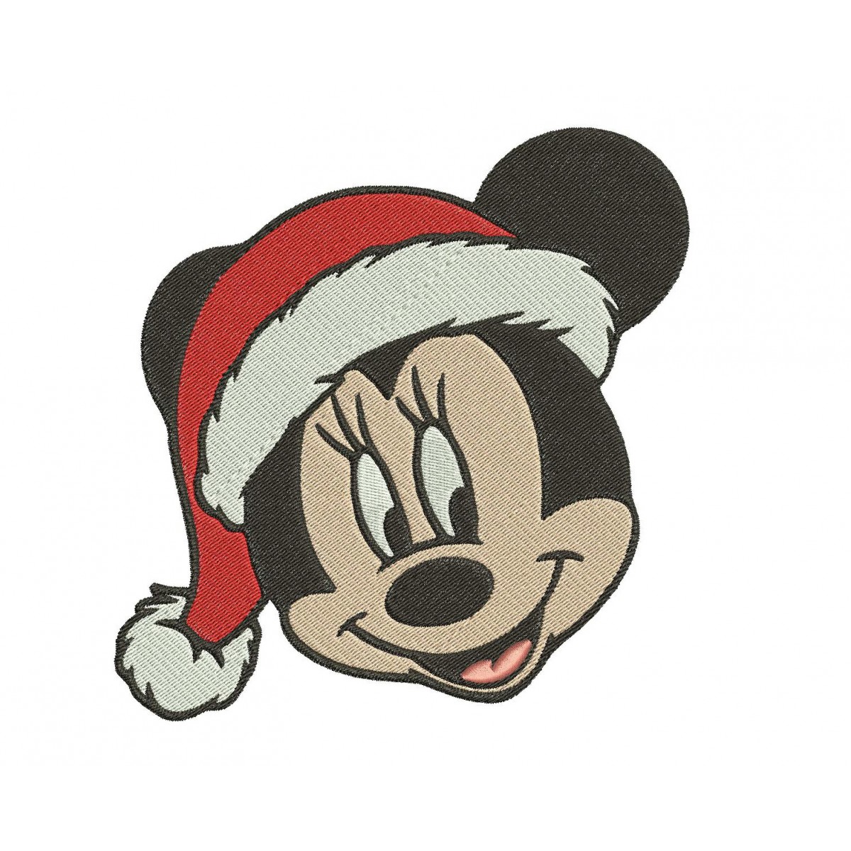 aanraken Verliefd het spoor Minnie Mouse Christmas Embroidery Design
