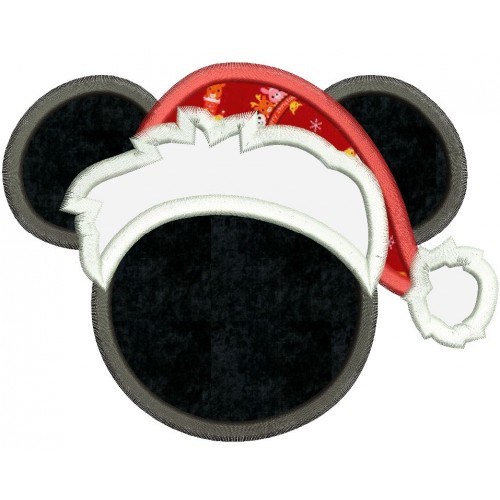 Minnie Mouse Christmas Santa Claus Applique Design