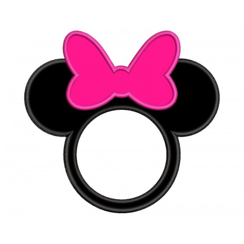 Minnie Mouse Minnie Head Applique Design Embr